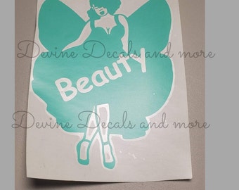 Beauty vinyl decal