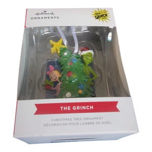 Hallmark Dr. Seuss&#39;s How The Grinch Stole Christmas Grinch w/ Cindy Lou Ornament