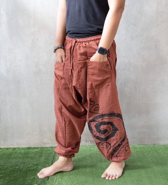 Harem Pants Men Mens Festival Pants Festival Clothing | Etsy