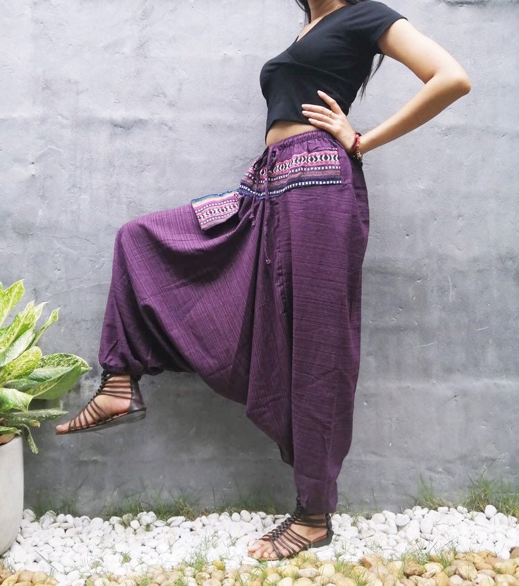 Harem Pants Women Hippie Clothing Boho Clothing Festival Pants - Etsy