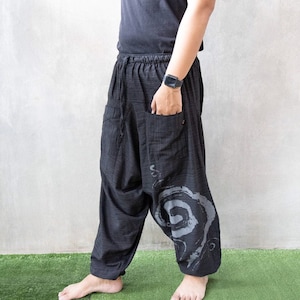 Mens Festival Pants // Back Festival Clothing // Mens Harem Pants // Mens Clothes // Mens Festival Pants // Festival Clothes for Men
