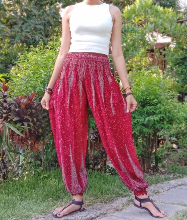 Hippie Clothing Bohemian Pants Harem Pants Women Boho Pants Etsy