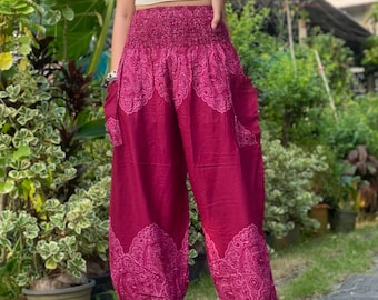 Women Harem Pants/ Yoga/ Boho/ African/ Festival Clothing/ Hippie/ Meditaion/ Women/ Men/ Trousers/ Elephant Pants/ Bohemian/ Baggy