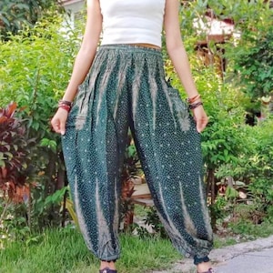 Harem Pants Peacock Hippie Pants Yoga Pants Summer Trousers Festival Clothing