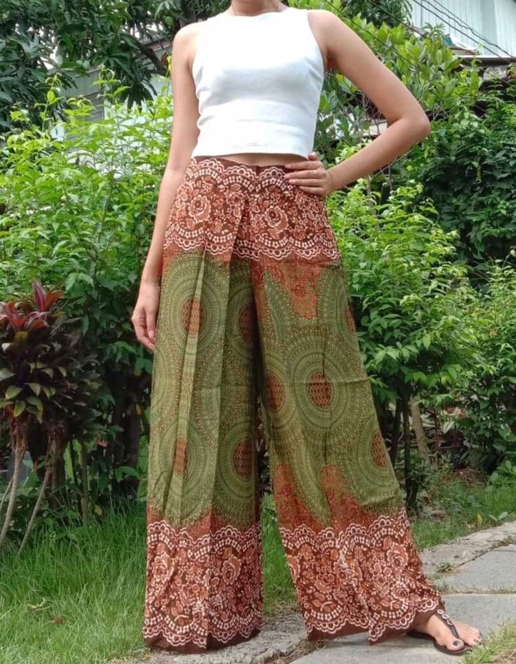 boho palazzo pants plus size