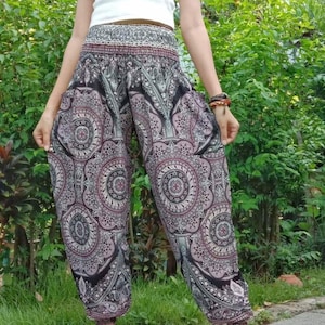 Harem Pants Flower Hippie Pants Yoga Pants Summer Trousers Festival Clothing