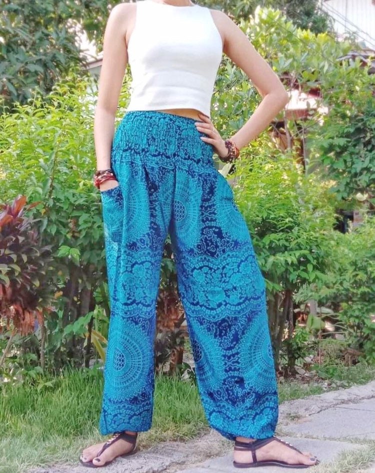 Harem Pants Women Boho Hippie Clothes Boho Clothing Yoga | Etsy