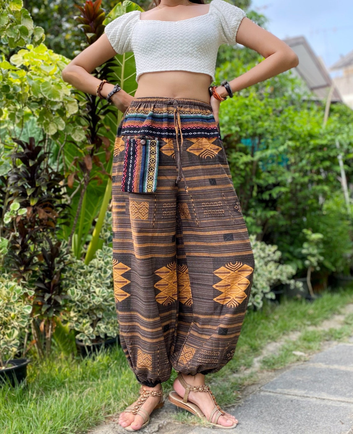 Harem Pants Women Boho Hippie Clothes Boho Clothing Boho Pants Etsy