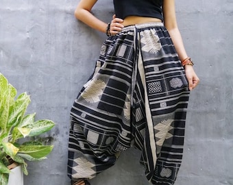 Harem Pants Women Hippie Clothes Boho Clothing Festival Pants Bohemian Pantsn  Man Harem Pants.