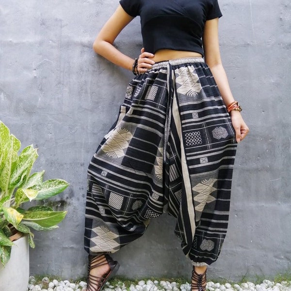 Haremshose Frauen Hippie Kleidung Boho Kleidung Festival Hose Boho Pantsn Mann Haremshose.