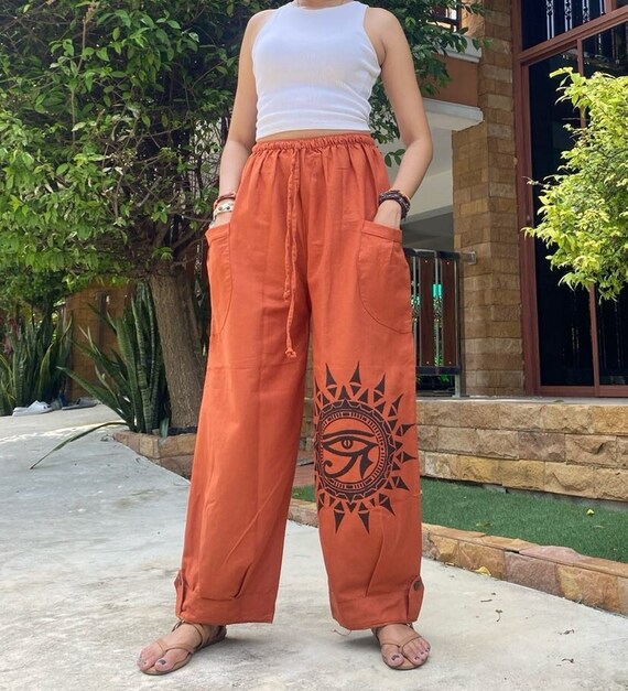 Harem Pants Men Women Yoga Baggy Hippie Pants Etsy
