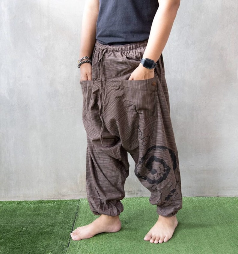 Harem Pants Men Mens Festival Pants Festival Clothing Etsy