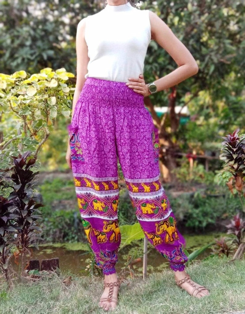 Women Harem Pants Hippie Pants Boho Clothing Bohemian Festival Etsy
