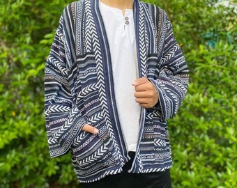 Bohemian Kimono, Hippie Kimono, Kimono Jacket, Boho Kimono, Bohemian Long Kimono, Oversized Kimono Cardigan, Gift for him