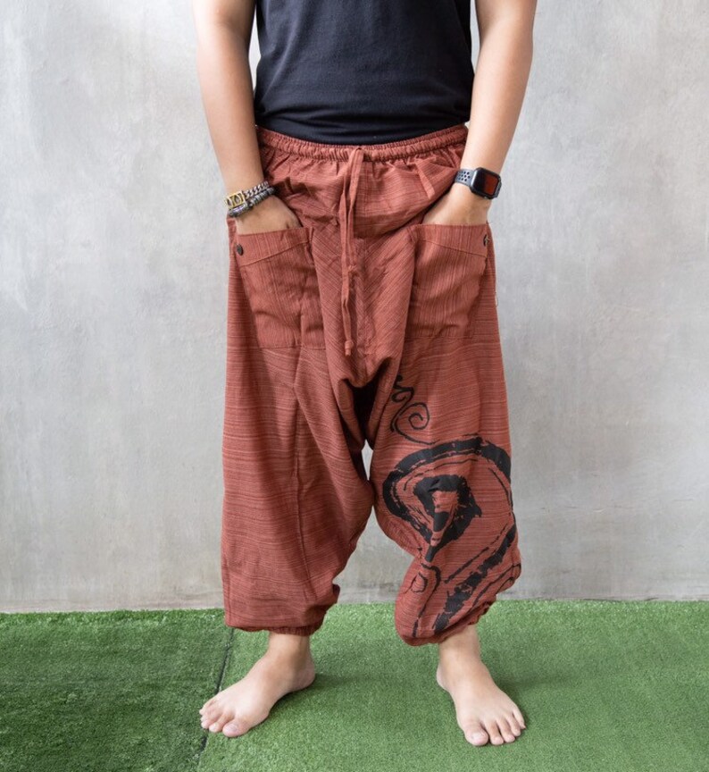 Harem Pants Men Mens Festival Pants Festival Clothing Etsy
