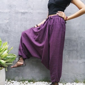 Hippie Clothes Boho Clothing Festival Pants Bohemian Pants Man Harem Pants Burgundy.