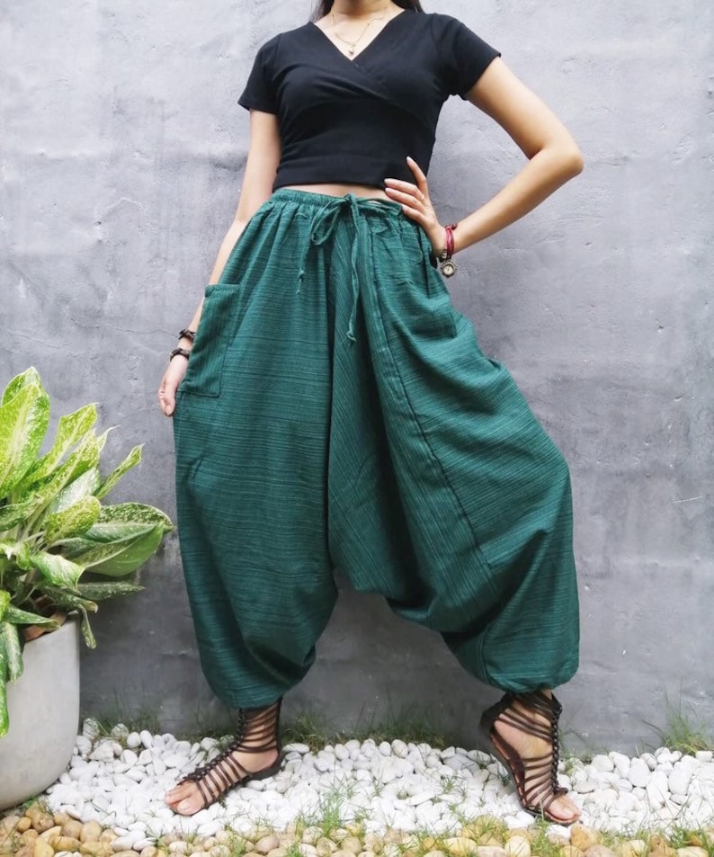 Harem Pants Women Men Wide Leg Pants Boho Hippie Pants Aladdin - Etsy