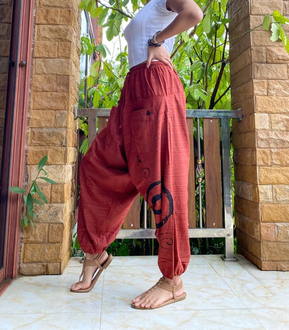 Pantalones Harem Mujer Hippie Ropa Boho Ropa Festival Pantalones Boho Pantalones Hombre Regalos Personalizados. Etsy Espana