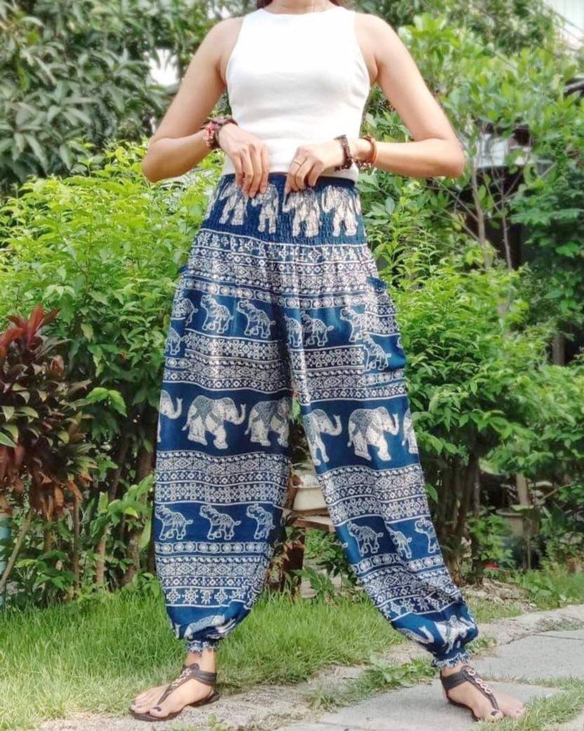 Thai Pants Harem Pants Comfy Pants Yoga Pants Yoga Clothing Etsy