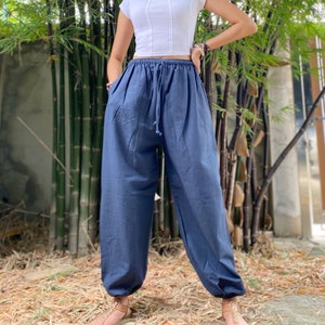 Yoga Harem Pants Women Men Hippie Pants Dark Gray Pants.