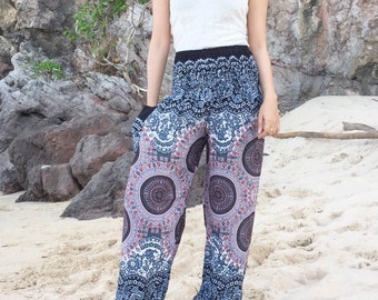 Thai Pants Harem Pants Comfy Pants Yoga Pants Clothing Gray Hippie Pants Women Clothing.