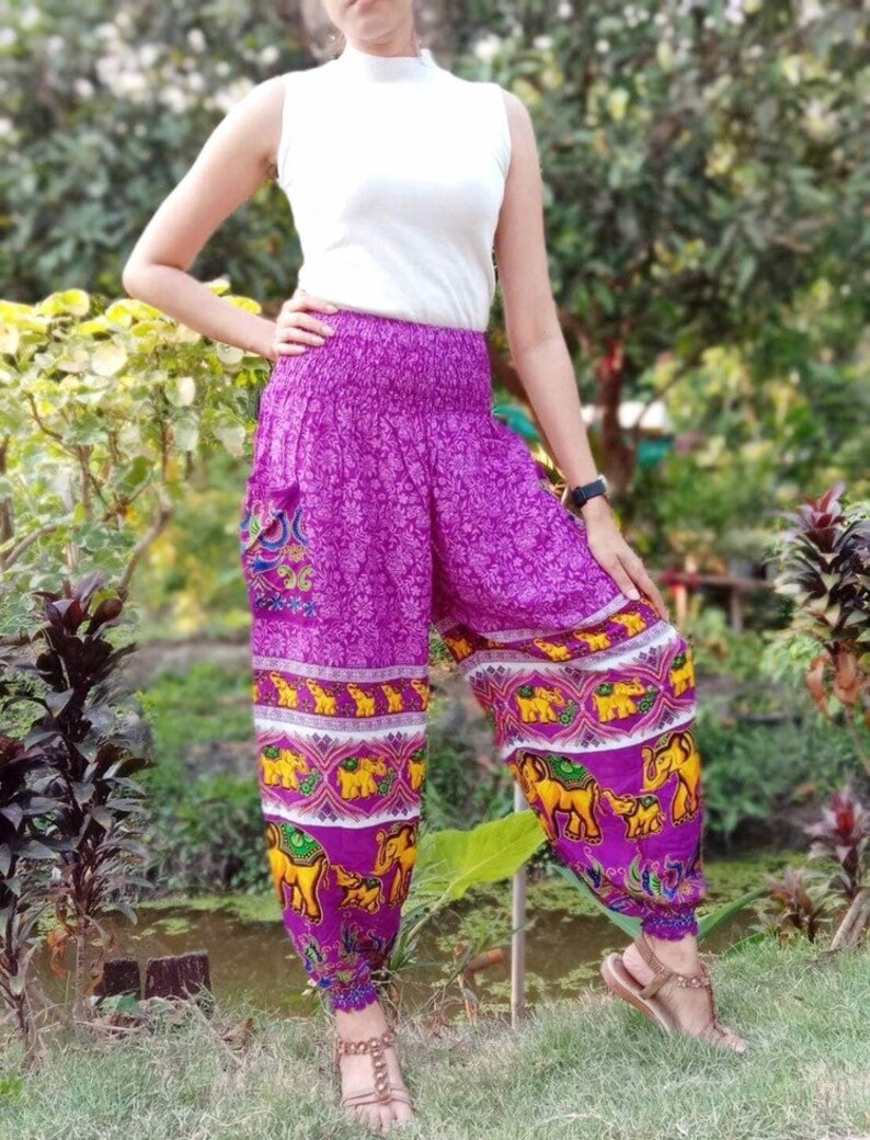 Women Harem Pants Hippie Pants Boho Clothing Bohemian Festival Etsy
