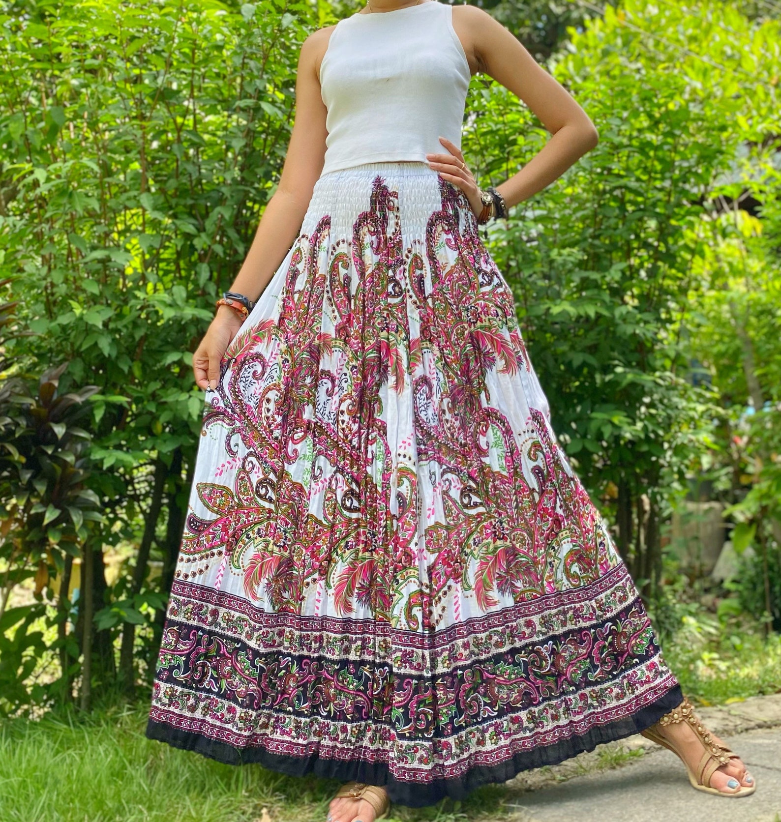 Jupe longue / Jupe Longue Boho / Jupe Maxi / Jupe pleine | Etsy