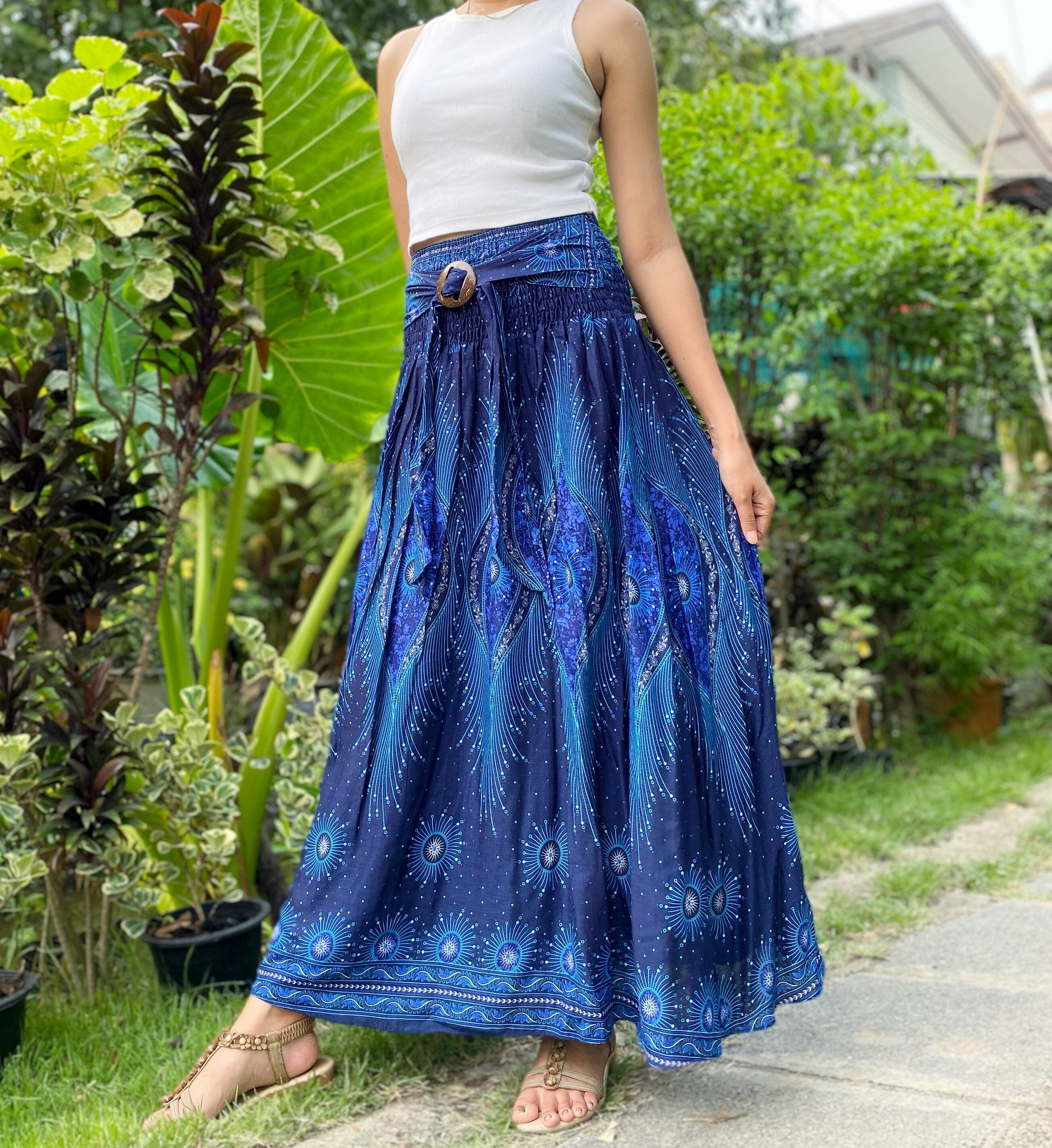 Long Skirt / Long Boho Skirt / Maxi Skirt / Full Length Skirt Etsy