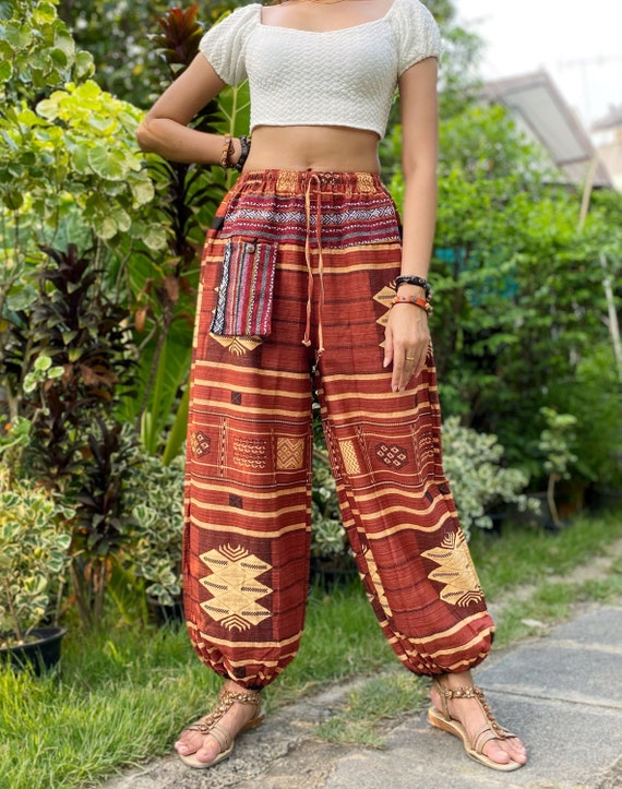 Pantalones hippie para mujer Ropa de yoga Pantalones Harem Ropa