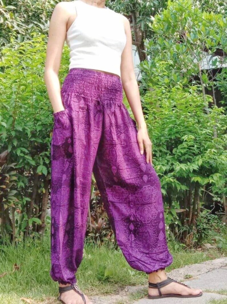 Hippie Clothing Bohemian Pants Harem Pants Women Boho Pants Etsy