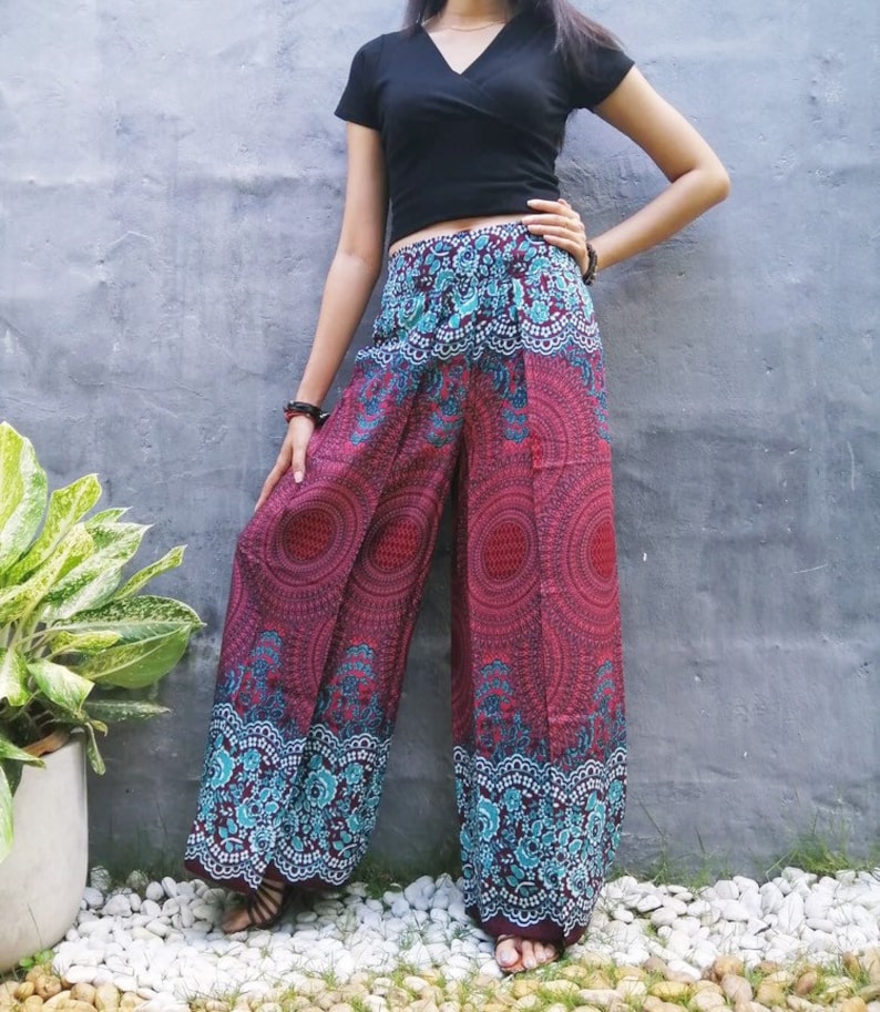 Handmade Bohemian Pants Women Boho Pants Harem Pants Palazzo Etsy