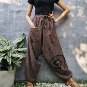 Paloma Long Harem Pants Handmade Boho Festival Hippie Goa Pants Spring  Summer Beach Unisex Women Men Special Gift XS-S-M-L-XL One Plus Size -   Canada