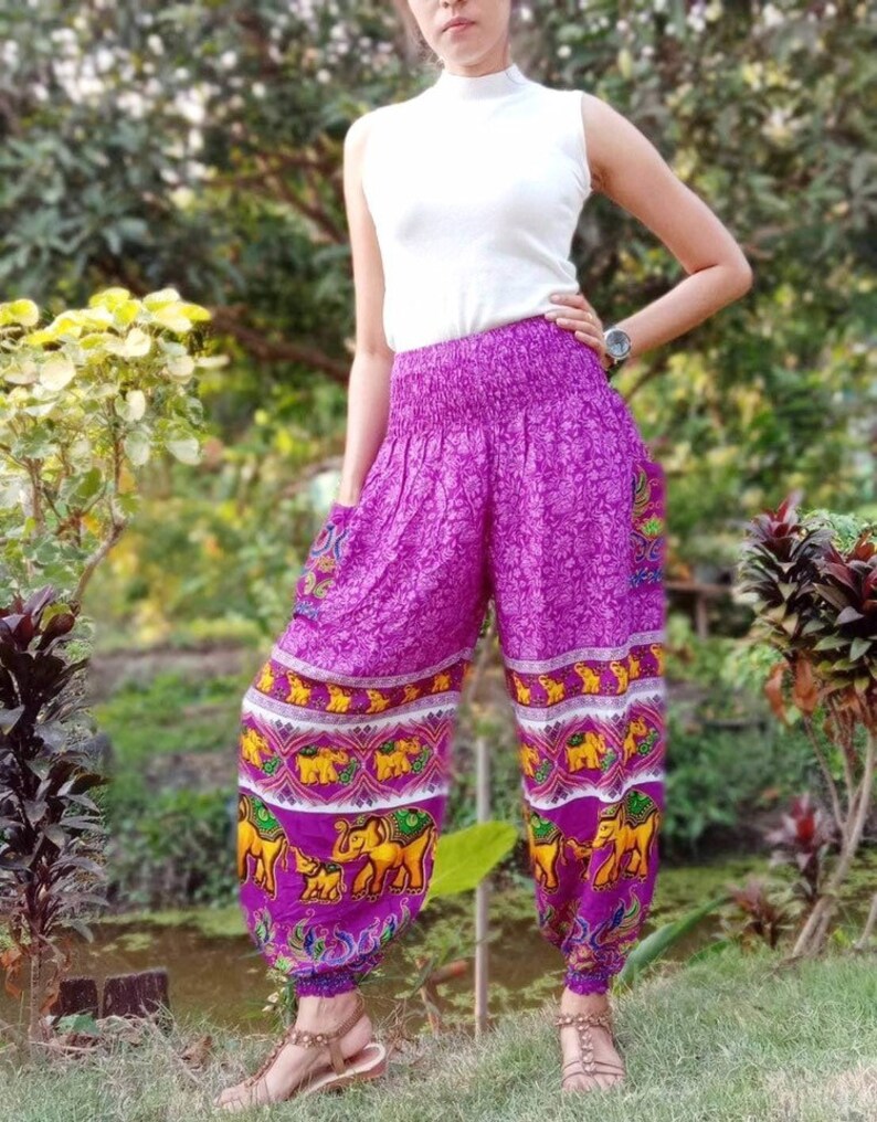 Women Harem Pants Hippie Pants Boho Clothing Bohemian Festival Etsy