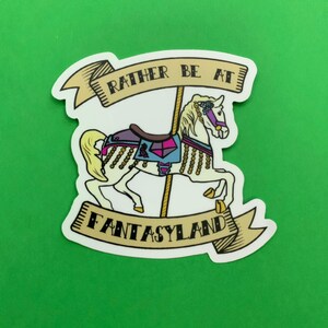Fantasyland Sticker- Carousel Sticker- Disney Sticker