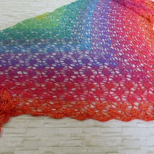 Instructions &quot;Mini-Beache&quot; crochet shawl with shell pattern / Endless - eBook Crochet / Instructions in German