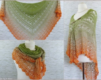 Instructions "Anisa" summer crocheted shawl - airy & light - eBook crochet / instructions in German