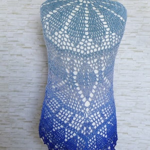 "Elomina" pattern: a beautiful crocheted shawl - Crochet eBook / Instructions in German and English image 10