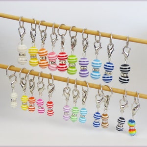 Stitch marker type wool ball for knitting and crocheting 5-piece/6-piece set