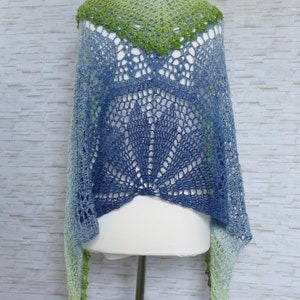 "Elomina" pattern: a beautiful crocheted shawl - Crochet eBook / Instructions in German and English image 9