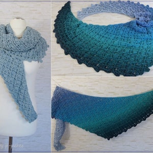 Crochet pattern Julchen the dragon tail with pattern on both sides / instructions in German