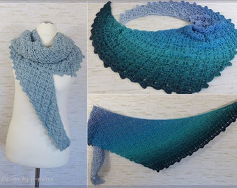 Crochet pattern Julchen the dragon tail with pattern on both sides / instructions in German