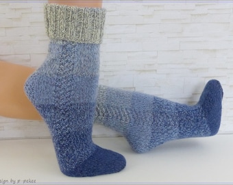 Instructions "OneWaySoks-1" knitted socks - easy & quick - eBook knitting / instructions in German