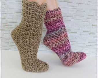 Instructions "Easy-Soks5" - crocheted socks, 6-thread wool - eBook crochet / instructions in German