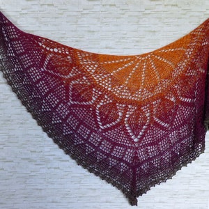 "Elomina" pattern: a beautiful crocheted shawl - Crochet eBook / Instructions in German and English image 6