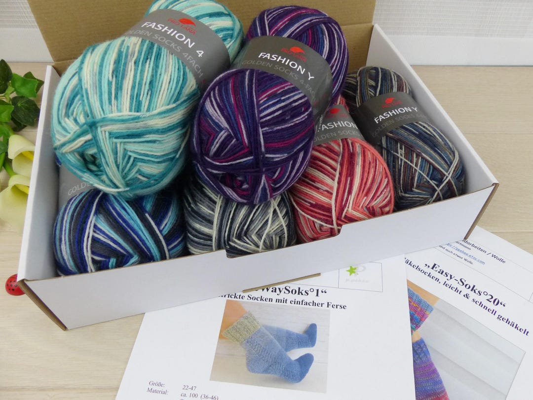 400g / 600g Surprise Package With 4-ply Sock Yarn From Prolana, for ...