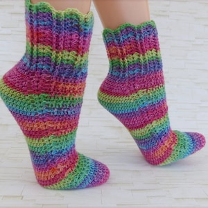 EasySoks19 Patron de crochet pour de belles chaussettes, crochet facile et rapide / Instructions en allemand