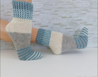 Instructions "Easy-Soks6" beautiful crocheted socks - size. 22-45 - eBook crochet / instructions in German