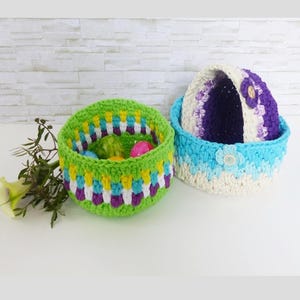 Instructions &quot;Korbi&quot; pretty crochet basket / utensil - eBook Crochet / Instructions in German