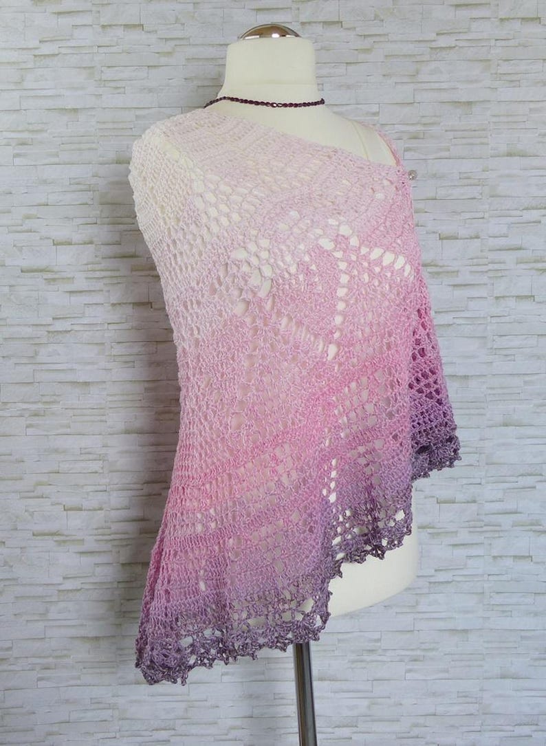 "Elomina" pattern: a beautiful crocheted shawl - Crochet eBook / Instructions in German and English image 16