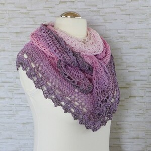 "Elomina" pattern: a beautiful crocheted shawl - Crochet eBook / Instructions in German and English image 11